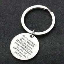 1pc Inspirational Gift Keyring Don't Forget How Strong You Are Keychain Birthday Christmas Gift - 1 - View 1