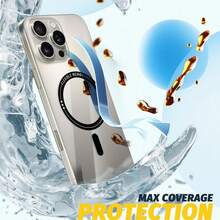 1pc Magnetic Phone Back Film, Compatible With Apple 17/17 Pro/17 Pro Max/Apple Air/Apple 14 Pro/14 Pro Max/Apple 15/15 Pro/15 Pro Max/Apple 16/16 Pro/16 Pro Max, Full Edge Frame Back Film Full Coverage Back Cover Hydrogel Side Protection Film Ultra-Thin Magnetic Back Film Anti-Drop Soft Sticker TPU Back Protection Film - Clear - View 6