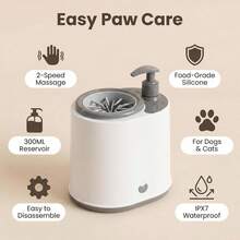 Electric Dog Paw Cleaner, Portable Automatic Paw Washer With Soft Silicone Bristles, Rechargeable Pet Paw Cleaner With Soap Dispenser For Dogs & Cats, Ideal For Muddy Paws After Walking Or Hiking(B) - A - View 4