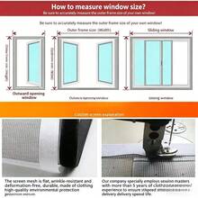 No-Drill Self-Adhesive Screen Window! High Transparency Invisible Mosquito Net, Rental Apartment Dormitory Self-Installation Tool, Breathable And Light-Blocking Free - White Mesh Window Screen With Black Trim - View 6