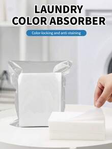 100PCS/200PCS Color Absorbing Sheets, Anti-Color Bleeding Sheets, No Dyeing Of Clothes, Worry-Free Mixed Washing, Mixed Washing Of Dark And Light Clothes, Home Essential, Commercial Anti-Color Bleeding Master Sheets - 200 Tablets - View 11