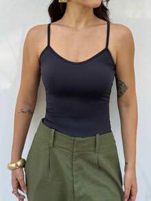 Women Tank Tops & Camis - Black - View 5