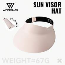 1pc WRELS Foldable Sun Hat, UV Protection, Travel Essential, Lightweight Open Top Design, Suitable For Cycling, Quick Dry - Visor - View 11