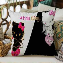 SANRIO 1pc Cute Cartoon Sofa Cushion Cover - Square Throw Pillow Case, Bed Cushion Cover, Bedroom Decorative Pillowcase (Pillow Insert Not Included). Single-Sided Print (Pillowcase Only, Pillow Insert Not Included). Decorative Square Pillowcase - Suitable For Holiday Decor, Sofa, Bedroom And Bed, All Seasons. - 1PC - View 25