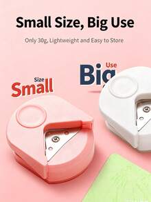 1pc/3pcs Corner Rounder Punch, Small Circle Cutter, Photo Corner Cutter, Business Card Corner Cutter, Paper Corner Cutter, DIY Corner Rounder R4 Chamfer Cutter, Handmade Photo Paper Card Right Angle Sharp Corner Rounding Trimming Cutter - Multicolor - View 4