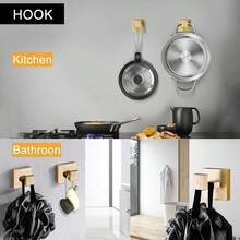 5-Piece Bathroom Accessory Set With Towel Rack, Toilet Paper Holder With Shelf, Wall Mounted, Brushed Gold, Stainless Steel, Bathroom Accessory Set - Dorado - View 5