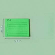 2pcs/4pcs/8pcs/10pcs Stiker Garis Warna-warni Fluorescent Perlengkapan Kantor Catatan Tempel Kreatif Lucu Bantalan Memo Siswa, 14 Warna Bantalan Memo Bergaris Grosir Catatan Kantor Dapat Digunakan Kembali - MultiWarna - View 5