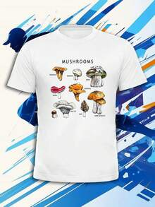 Camiseta de hombre con estampado gráfico de setas. Tejido de calidad, corte relajado, informal, cómoda, estampado llamativo. - Blanco - Ver 2