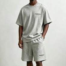 Essentials エッセンシャルズ SS22 コーラル スタイル ストレッチデザインで現代的なファッションと快適さを実現 - メンズウェア トロピカルショーツ - ダークオーツセット - チェックする 2