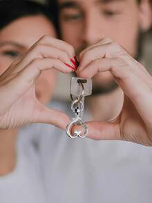 20/80pcs Heart Shaped Rotating Hooks With Key Rings - (Keychain + Key Ring) Keychain Making Accessories, Jewelry Making Accessories, DIY Handmade, Jewelry - Multicolor - View 4