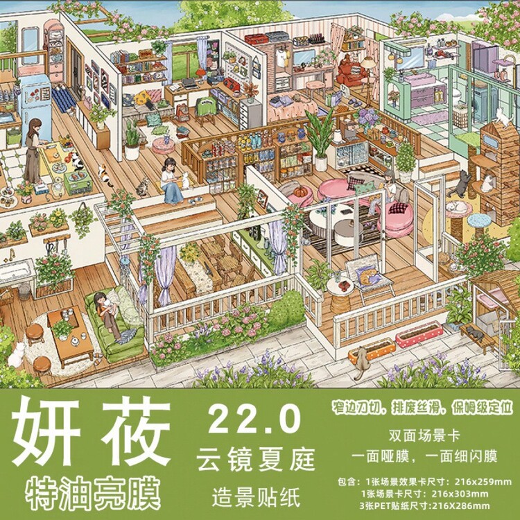 Stiker Pemandangan Seri Yanyou 22.0, Efek Mengkilap Khusus, Pemandangan Jalanan 3D, Pemandangan Miniatur yang Dapat Ditumpuk, Stiker Penghilang Stres DIY - Gang Changsha - View 8