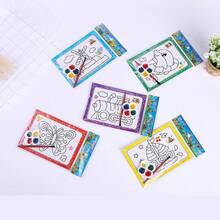 DIY Graffiti Watercolor Painting, Kindergarten Cartoon Handmade Educational Coloring, Dip-Color Art Activity, Small Gift For Kids - Multicolor - View 6