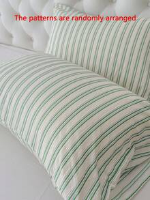 1 pieza 100% poliéster, textura arrugada, patrón en relieve, tela súper suave estampada, funda de almohada tipo sobre, sin relleno, adecuada para dormitorio, hotel, dormitorio estudiantil - Multicolor - Ver 5