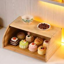 Wooden Style Bread Storage Box, Can Be Used To Store Bread. Made Of Breathable Wooden Material, It Can Keep Bread Fresh And Convenient To Store, Especially Suitable - View 8