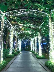 1pc 1.5/3/4.5/6/10/20M Home Decor LED Fairy Lights - Indoor/Outdoor Decorative String Lights, Camping Tent Decorative Lights, Suitable For Wedding, Bedroom, Party, Birthday, Mother's Day Decoration, Music Festival Decoration, Yard Tree Decoration - White Light - View 9