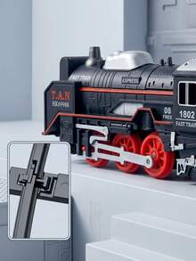 Classic Black & Red Simulated Track Car, AA Batteries Not Included - Black - View 2