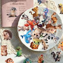 POKOJA LAND 56/112Pcs Cute Animal Stickers, Mixed Forest Marine Farm Cute Creature Waterproof Decals For Journal Phone Case Water Bottle Scrapbook Table Decor - A - View 6