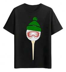 Playeras Gorro Verde Con Gafas De Esquí - Blanco - Ver 6