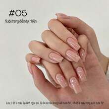 15ml Icy Transparent Nude Nail Polish Gel, 2026 New Solid Color Base Color, Versatile Commute Jade Nude Nail Polish Dedicated Gel - Multicolor - View 13