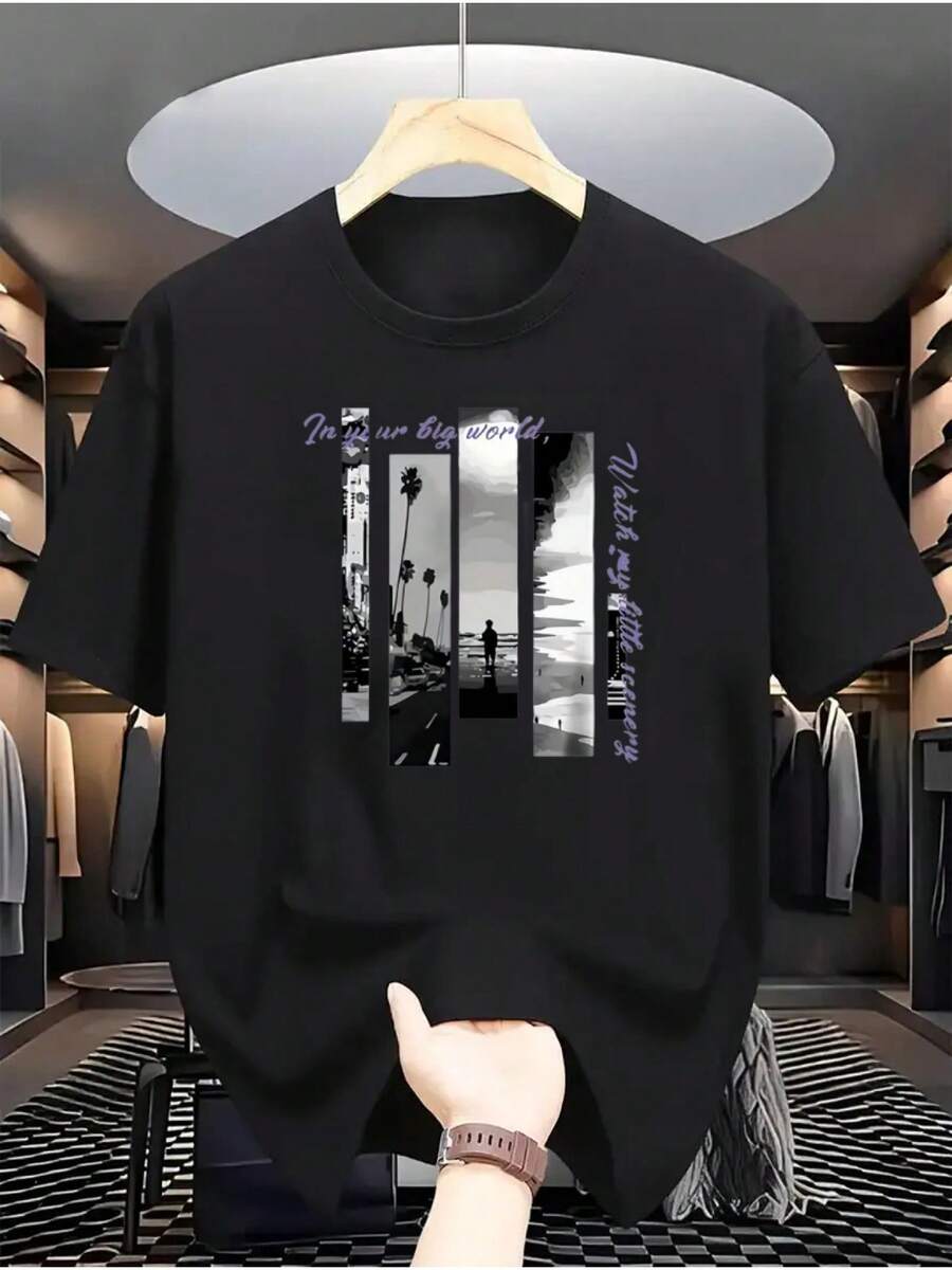 Men T-Shirts - Black - View 1