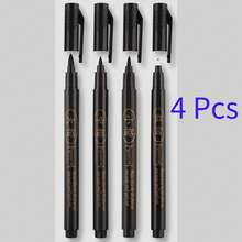 4pcs, 8pcs - Professional Painting & Calligraphy Pens - Black, 4 Tip Styles - XIULI Pen - Sets - View 9