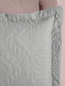Kit Colçha Cobre Leito Luxo Matelado Queen-Casal-Solteiro Matelado Ultrassonico MELHOR CUSTO BENEFÍCIO - Cinza - Visão 3