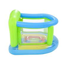 Green Inflatable Bouncy Castle For Children + Hand Pump - Green - View 4