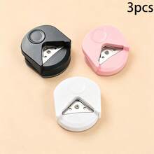 1pc/3pcs Corner Rounder Punch, Small Circle Cutter, Photo Corner Cutter, Business Card Corner Cutter, Paper Corner Cutter, DIY Corner Rounder R4 Chamfer Cutter, Handmade Photo Paper Card Right Angle Sharp Corner Rounding Trimming Cutter - Multicolor - View 13