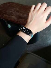 1 buah Tali Jam Tangan Rantai Kupu-kupu Berkilau Multifungsi Gaya Liburan Musim Panas Wanita, Kompatibel dengan Band 8 Pro/9 Pro, 8/8 NFC/9/9 NFC/10/10 NFC, Watch4/Watch5/Watch6 - Biru - View 11