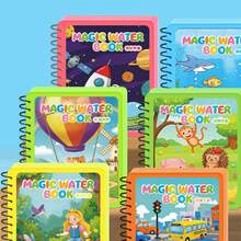 Magic Water Color Painting Sketchbook – Reusable Doodle Pad With Handmade Watercolor Artwork, Coloring Drawing Pages, And Educational Activities. A Reusable Scribble Filling Book & Art Activity Set, Perfect For Back To School - Multicolor - View 5