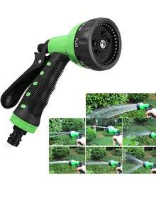 7 pièces Tuyau d'arrosage extensible et flexible 7,5m-45m, Pistolet d'arrosage de jardin 7 fonctions, Tuyau d'arrosage de jardinage, Convient pour le lavage de voiture, le jardin, la pelouse - A - Voir 8