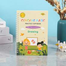 4pcs Children's Grooved Calligraphy Practice Books For Hard Pen Writing - Multicolor - View 9