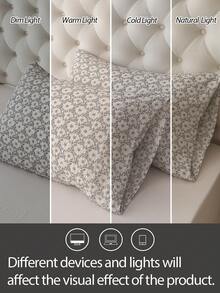 1 pieza 100% poliéster, textura arrugada, patrón en relieve, tela súper suave con estampado, funda de almohada tipo sobre, sin relleno, adecuada para dormitorio, hotel, residencia estudiantil - Multicolor - Ver 4