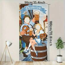 1pc Octoberfest Theme Portrait Hollow Photo Frame, Octoberfest Theme, Traditional German Festival, Suitable For Halloween, Christmas, Party, Seasonal Decor, Holiday Celebration, Octoberfest Party, Theme Event, Party Decoration - A - View 7
