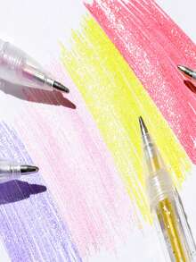 24/12 piezas Bolígrafos de purpurina metálica, bolígrafos de gel de purpurina de arena movediza, bolígrafos fluorescentes, adecuados para pintar, dibujar, hacer scrapbooking, bullet journaling, disponibles en paquetes de 1 pieza/24 piezas/36 piezas/60 piezas, regalo perfecto para cumpleaños, Navidad, Día de San Valentín, Año Nuevo, Pascua - A - Ver 6