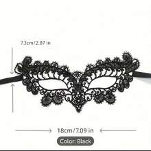 Maschera da donna per costume di Ognissanti. Maschera per gli occhi in pizzo sexy a tema fata. Adatta per festival e feste - Visualizzare 3