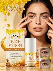 Hoygi Firming Eye Contour Cream With Bee Venom, Eliminates Dark Circles, Reduces Bags Under The Eyes, Brightens, Reduces Puffiness, Improves Skin Elasticity, Relaxes And Provides Long-Lasting Hydration For The Eye Contour. - Crema reafirmante para el contorno de ojos con veneno de abeja - 查看 1