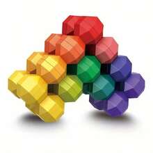 3D Puzzle DIY Educational Set - Colorful Beads Interactive Brain Game, Multi-Functional Gift For Teens And Children, Best Choice For Christmas - Multicolor - View 9