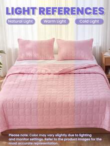 1 buah Selimut Pendingin, Sprei, Perlengkapan Tidur Warna Pink, Selimut AC, Dekorasi Kamar, Bernapas & Ringan, Sangat Lembut & Nyaman, Cocok Untuk Tempat Tidur Single/Double/Queen/King, Cocok Untuk Rumah Dan Asrama, Bantal Dan Sarung Bantal Tidak Termasuk, Dapat Dicuci Dengan Mesin - Berwarna merah muda - View 10