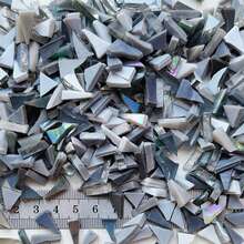120g Mixed Color Asymmetric Triangle Glass Mosaic Chips, DIY Handmade Mosaic Craft Materials For Art Painting, Vase And Home Decoration - A - View 9