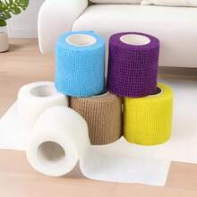 Individually Packaged Self-Adhesive Sports Bandage, 5 Random Colors, Suitable For Fitness Use, Durable And Strong Adhesion, Breathable, Provides Sports Injury Protection, Effectively Addresses Knee/Wrist/Ankle Sprains And Swelling - Essential First Aid Item, Great Christmas Gift Choice - Multicolor - View 1