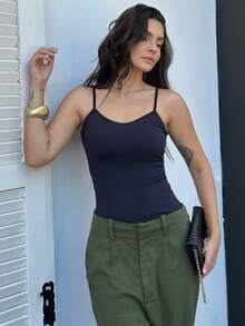 Women Tank Tops & Camis - Black - View 8