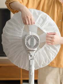 1pc Elastic Fan Dust Cover, Reusable Elastic Dust Protection Sleeve, Suitable For Circulation Fan, Floor Fan, Table Fan, Thickened Waterproof Dust-Proof Fan Cover, Easy To Install And Remove, Home Fan Accessory, Prevent Dust Accumulation, Universal Size, Suitable For Most Round Electric Fans, Can Be Used In Bedroom, Living Room, Home Storage And Other Places. - Multiple Styles - View 1