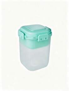 Taza de ensalada de plástico de gran capacidad, portátil y ligera, de doble capa, con capas superior e inferior reversibles y apilables, con doble sellado a prueba de fugas, fácil de limpiar, ideal para yogur, avena, meriendas saludables, picnic, almuerzo y desayuno - Multicolor - Ver 12