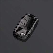1件碳纖維紋路ABS塑料鑰匙遙控器保護套，適用於VW Polo Tiguan Passat B5 B6 B7 Golf 4 5 6 MK6 Jetta Lavida、Octavia汽車鑰匙殼替換 - A款 - 查看 13