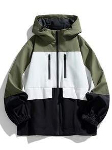 New Women's Spring/Autumn Outdoor Lightweight Zipper Jacket - Olive Green - View 3