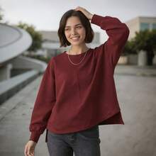 10種尺寸 (XXS-5XL) 多尺寸燈籠袖針織上衣縫製圖案，女性縫製圖案，適合初學者的簡易縫製圖案，1:1女性服裝縫製圖案套裝，附彩色高清圖片說明 - CL0267 - 查看 4