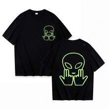 High-Quality Cotton Short-Sleeved Summer T-Shirt, Maillot Jul T-Shirt, Graphic T-Shirts, Clothing, Harajuku Graphic Casual T-Shirt - 紅色 - 查看 1
