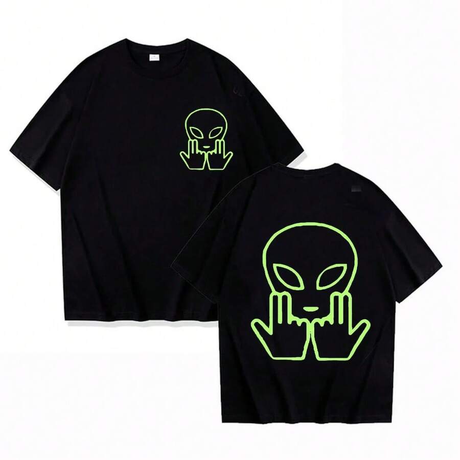 High-Quality Cotton Short-Sleeved Summer T-Shirt, Maillot Jul T-Shirt, Graphic T-Shirts, Clothing, Harajuku Graphic Casual T-Shirt - 紅色 - 查看 1