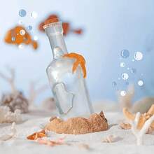 New Aquarium Landscape Decoration: Floating Bottle Style Aquarium Ornament With Diving Micro Landscape - A - View 12